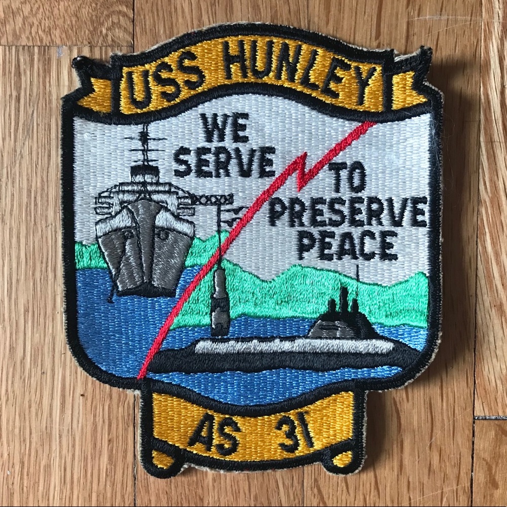 Vintage USS Huntley patch AS31